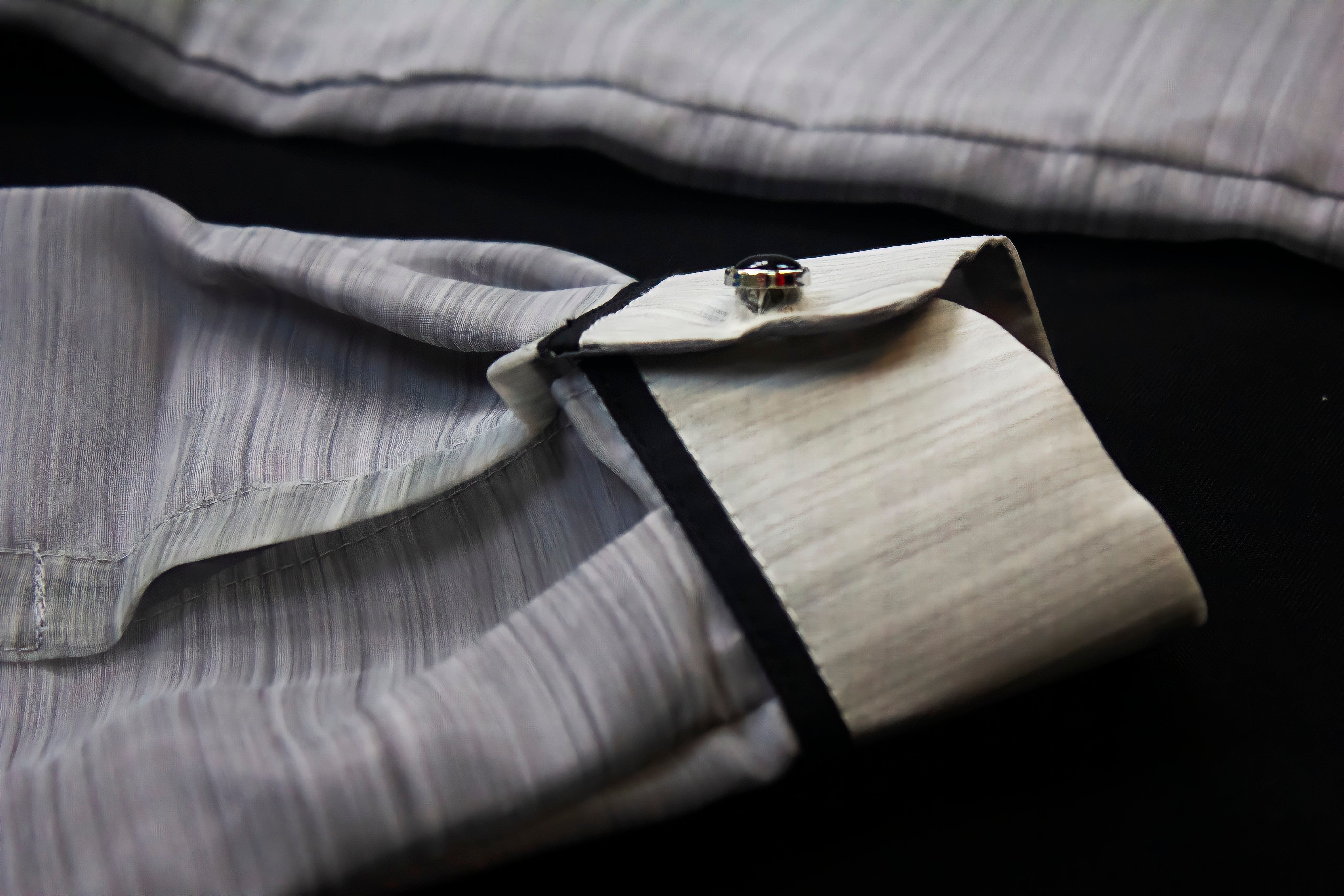 Gray Organza Barong Tagalog