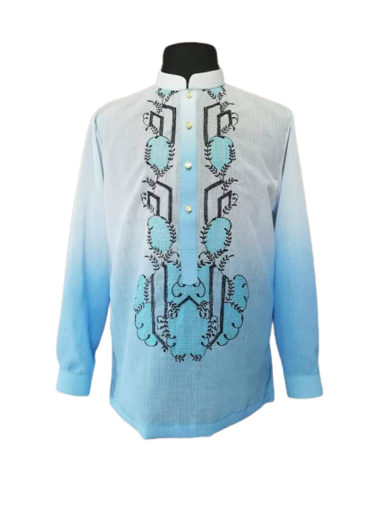 Classic Mono Blue Barong Tagalog