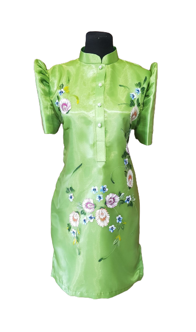 Organza Green Filipiniana Barong Dress - Lear - JF13 Organza Green Filipiniana Barong Dress - Lear - JF13