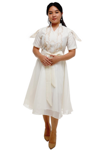  White Filipiana Dress