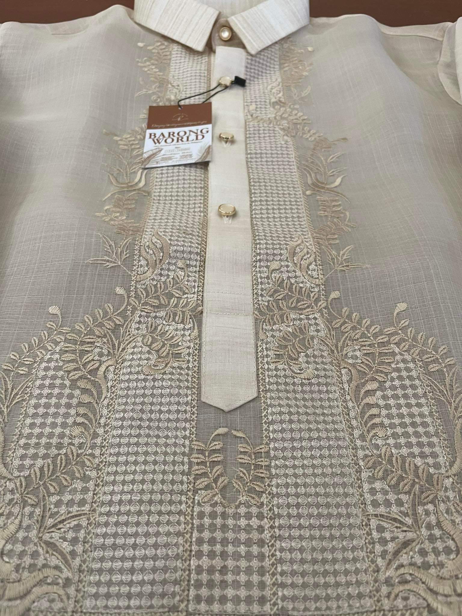 Premium Barong Tagalog with Embroidery Details