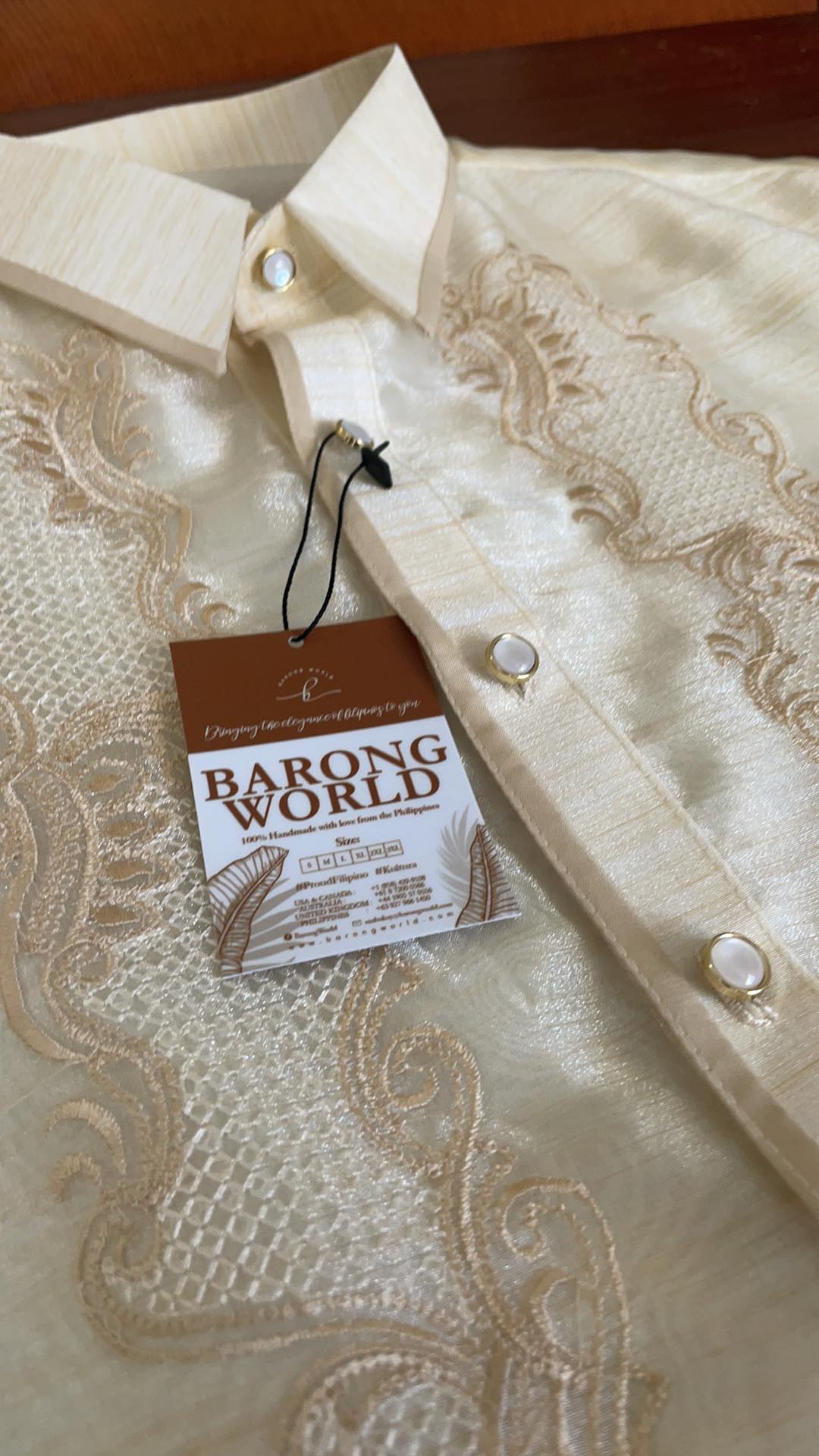 Premium Embroidery Barong Tagalog