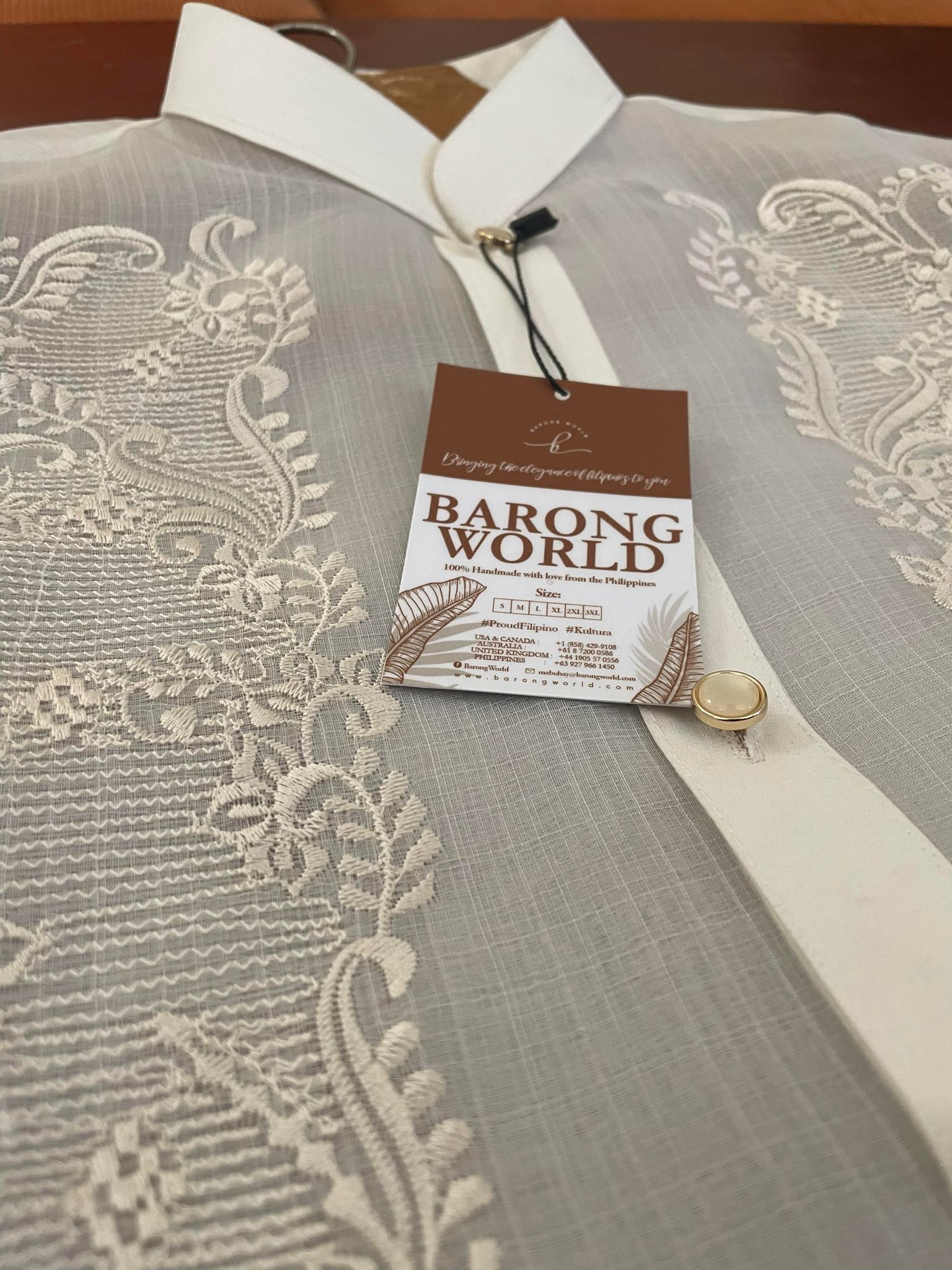 Piña Embroidery Barong Tagalog