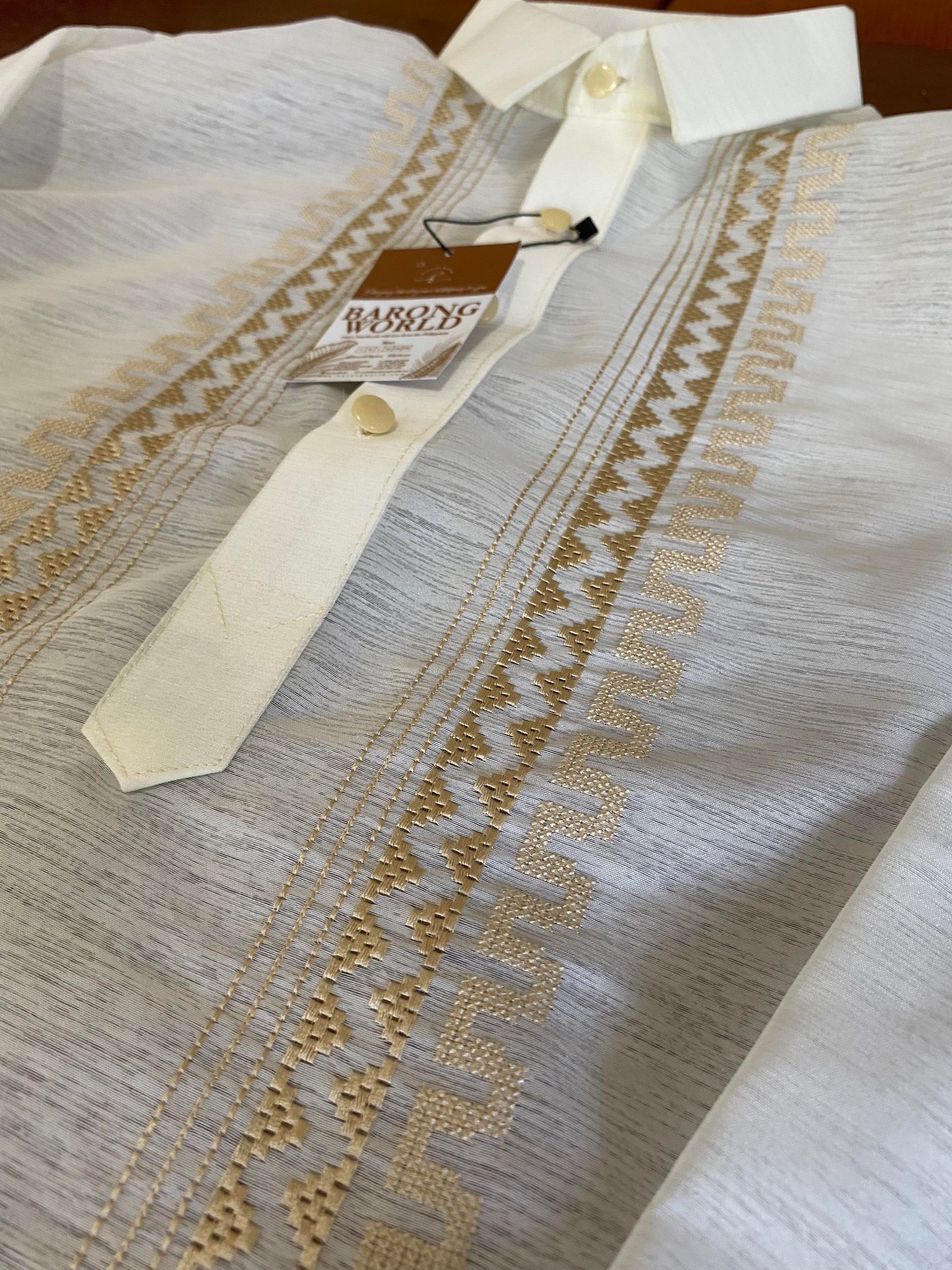 Gold Embroidery Jusilyn Barong Tagalog