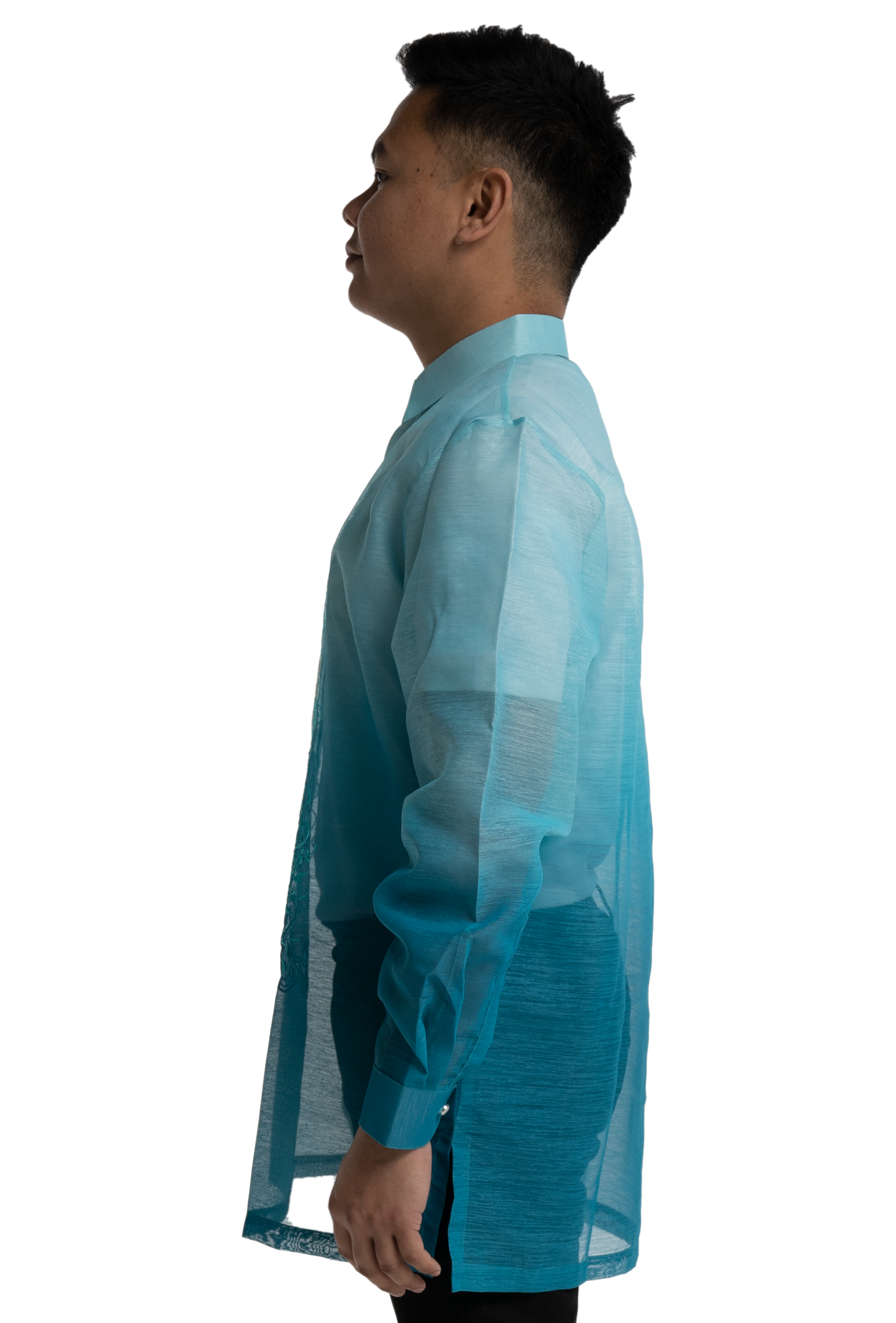 Aqua Blue Colored Jusliyn Barong Tagalog