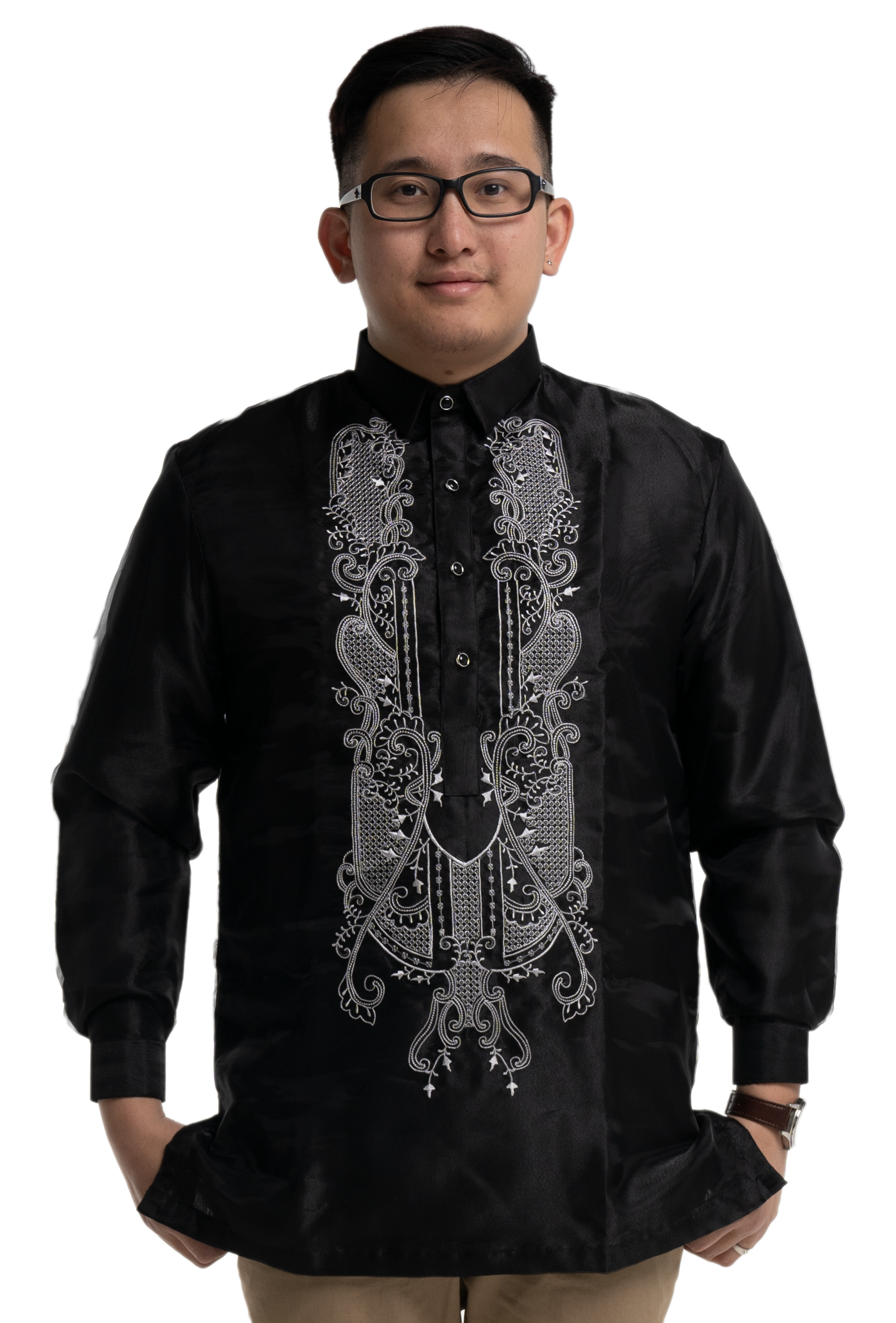 Black Cultural Barong Tagalog