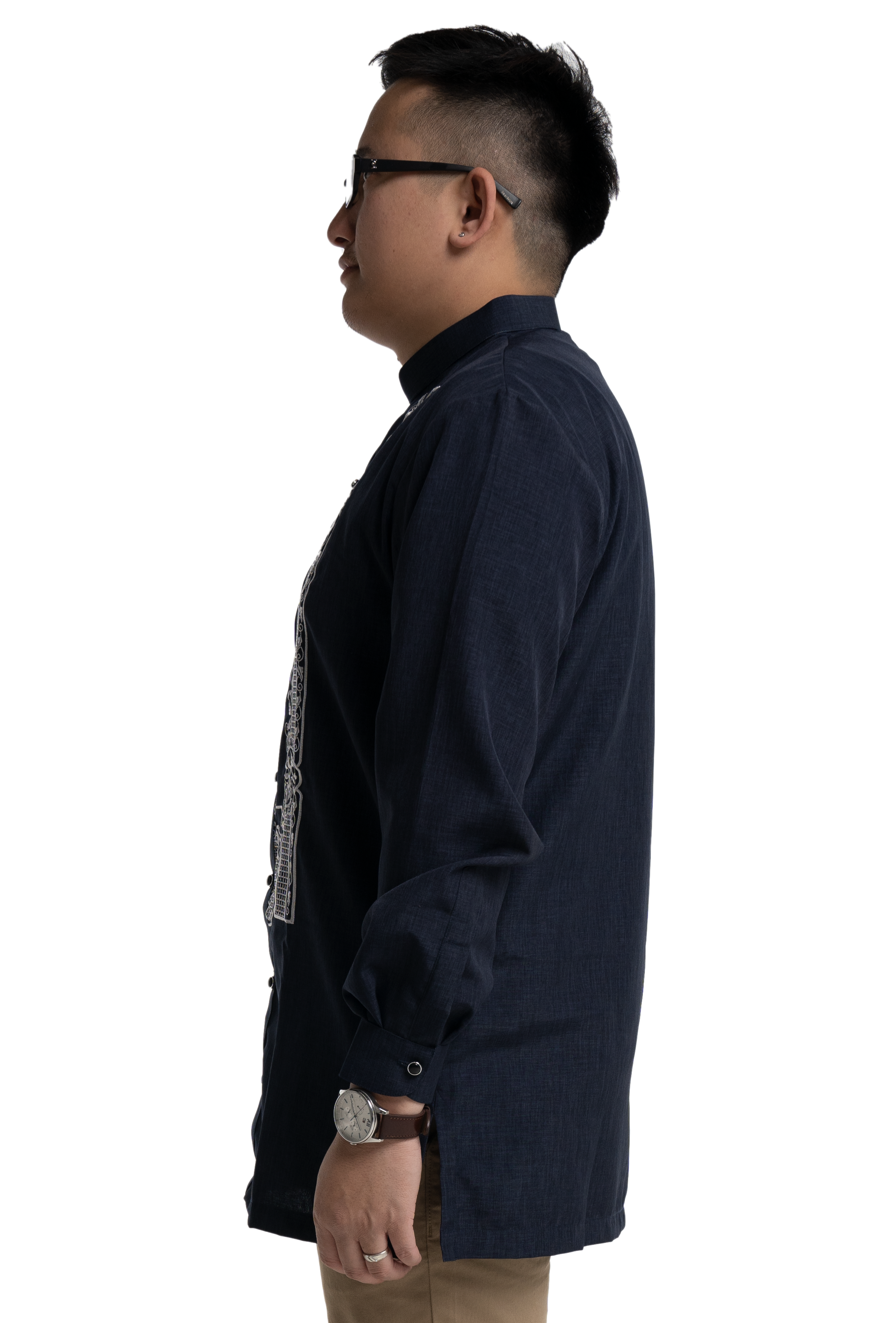 Dark Blue Barong Tagalog