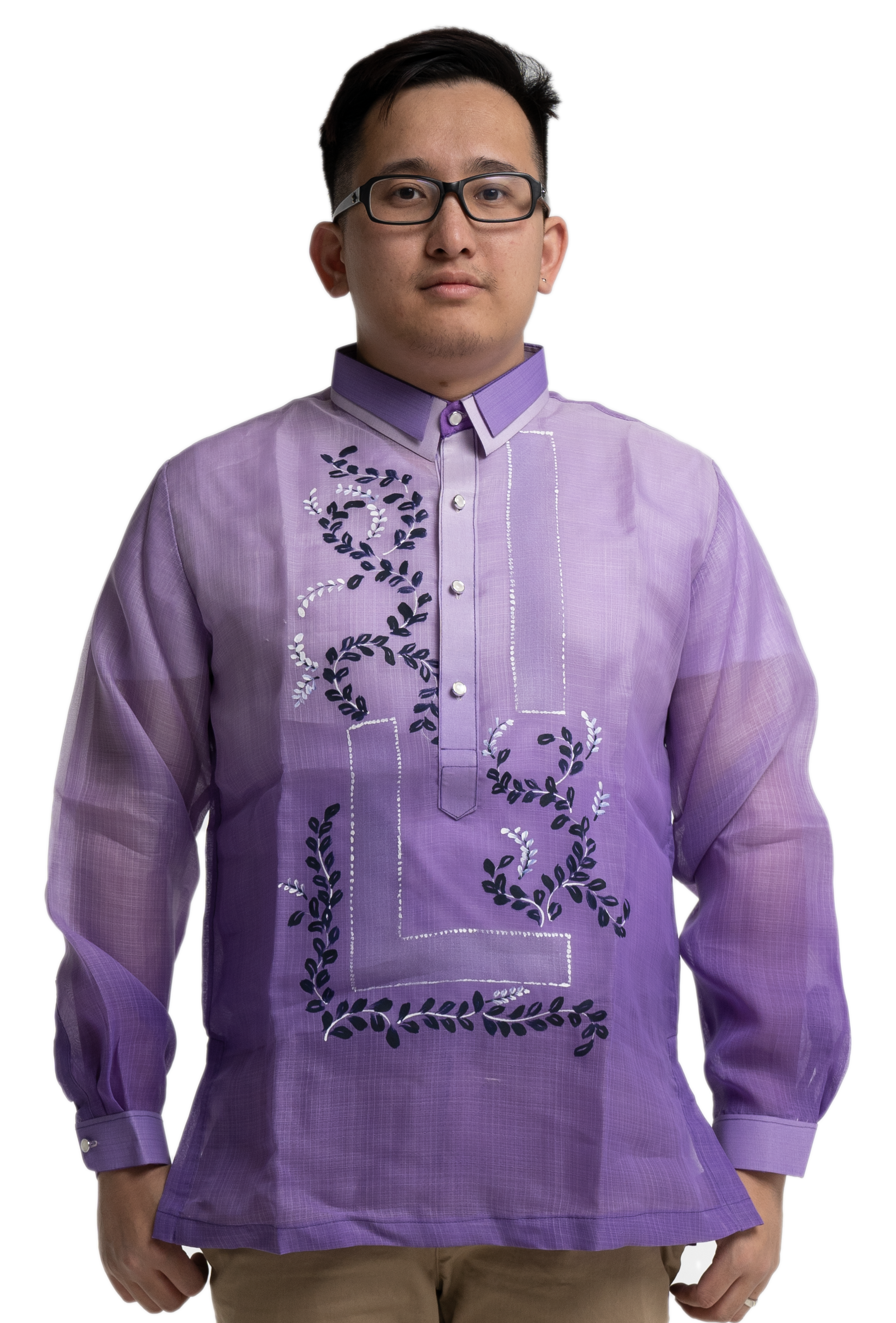 Purple Cocoon Barong Tagalog