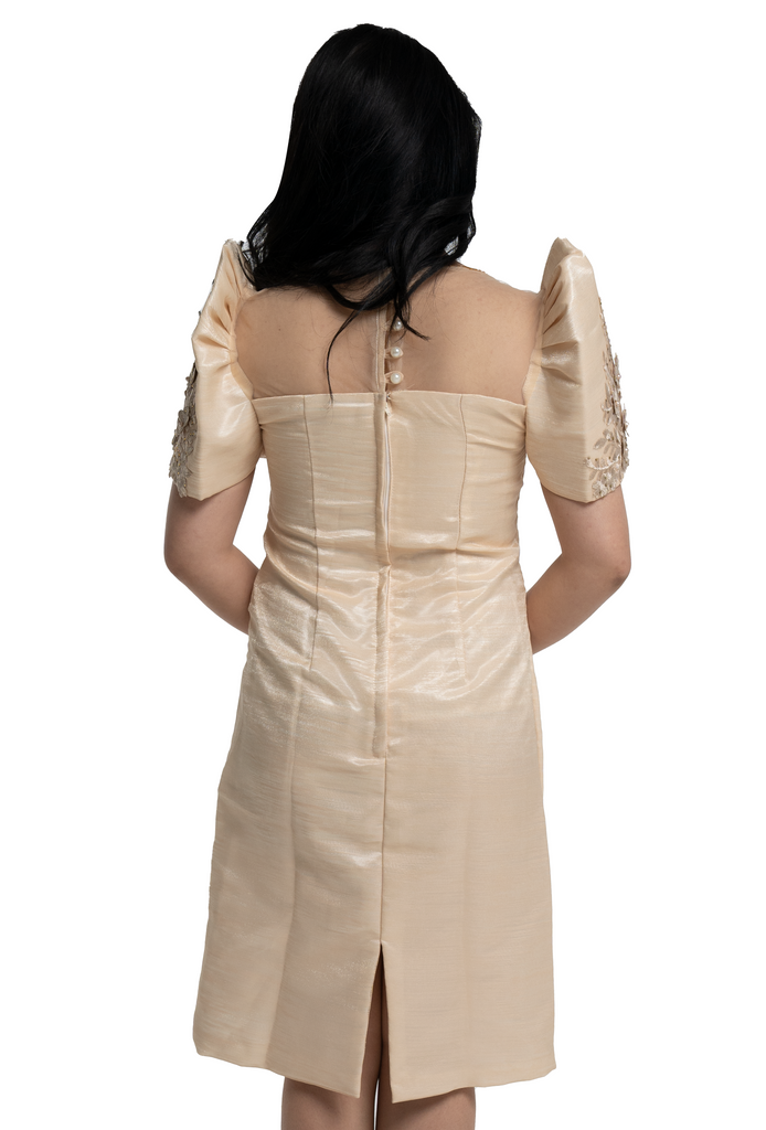 Short sales filipiniana dress