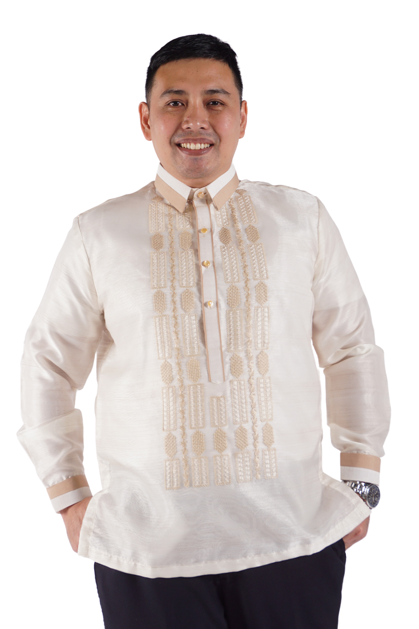 Organza Premium Embroidery Barong Tagalog