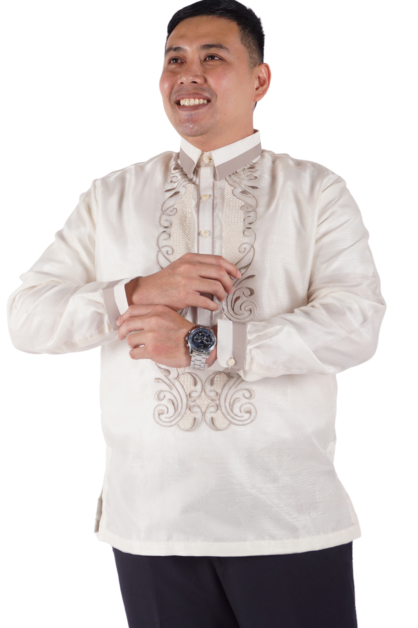 Men's Organza Premium Embroidery Classic Barong Tagalog
