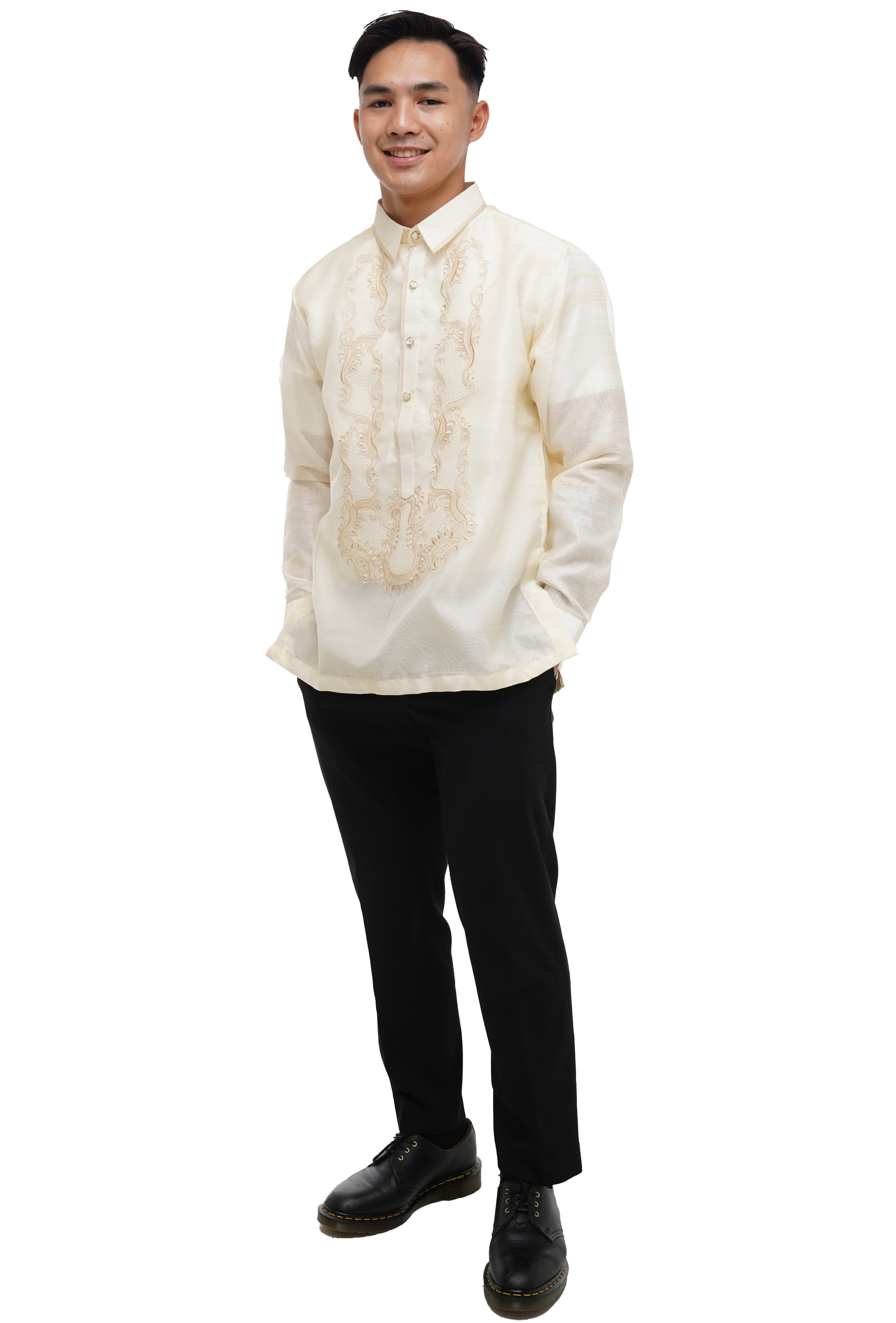 Beige Classic Barong Tagalog
