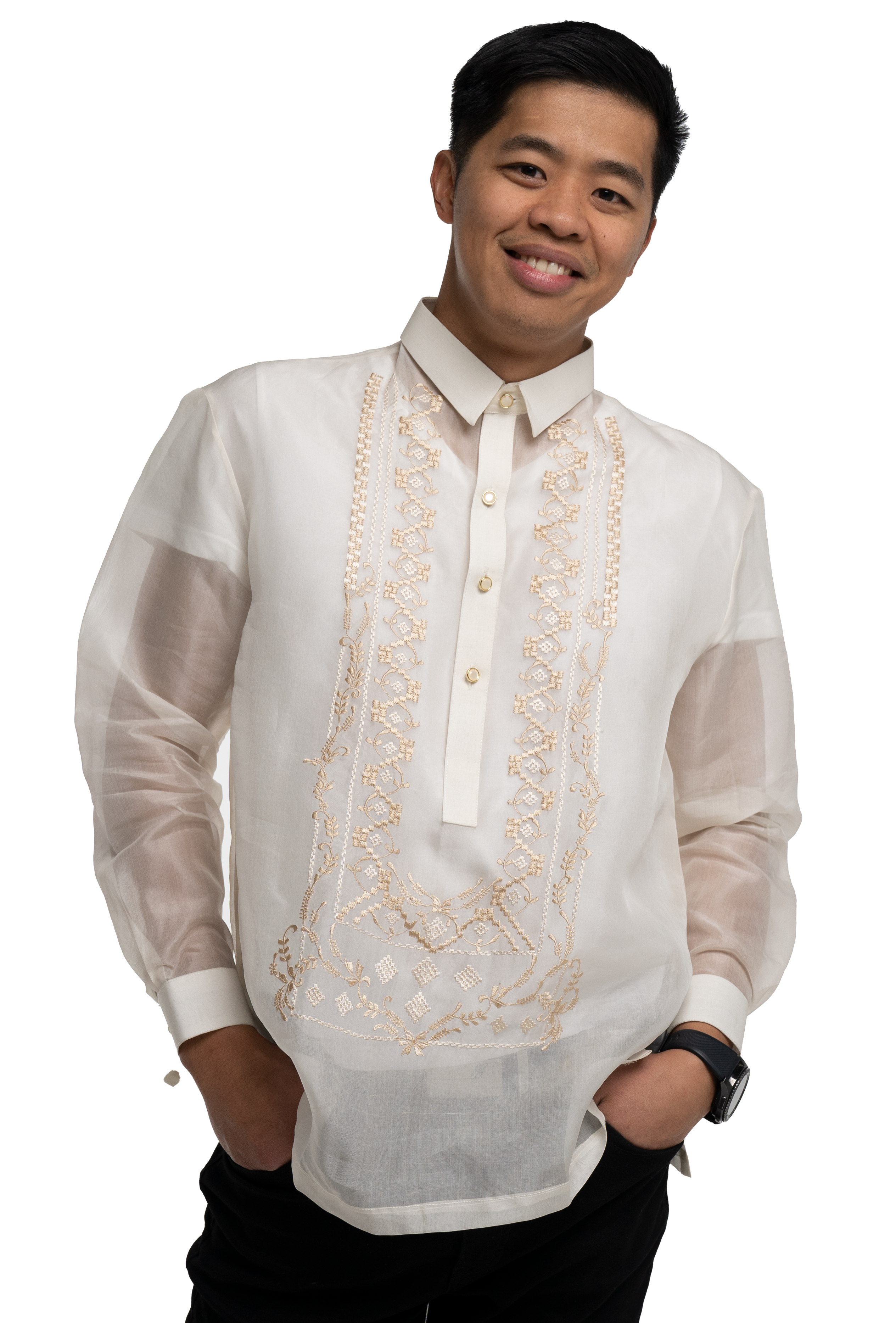 Off White Barong Tagalog Men Jusi