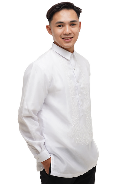 White Organza Barong Tagalog