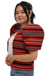 Red Ethnic Ifugao Baguio Cultural Filipiniana Bolero