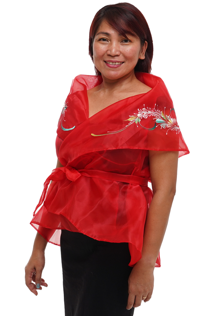 Organza filipiniana best sale