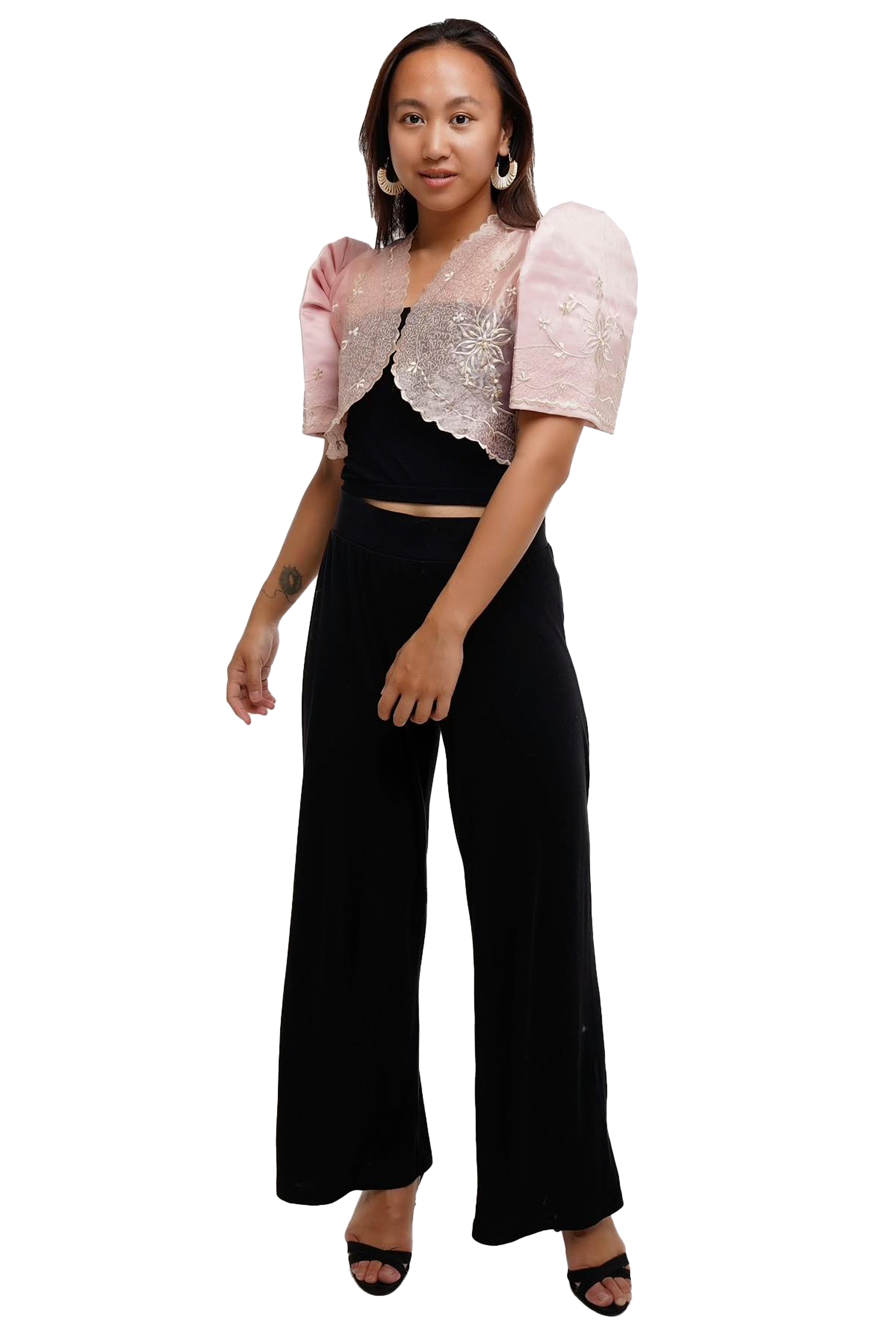 Premium Chic Pink Filipiniana Bolero