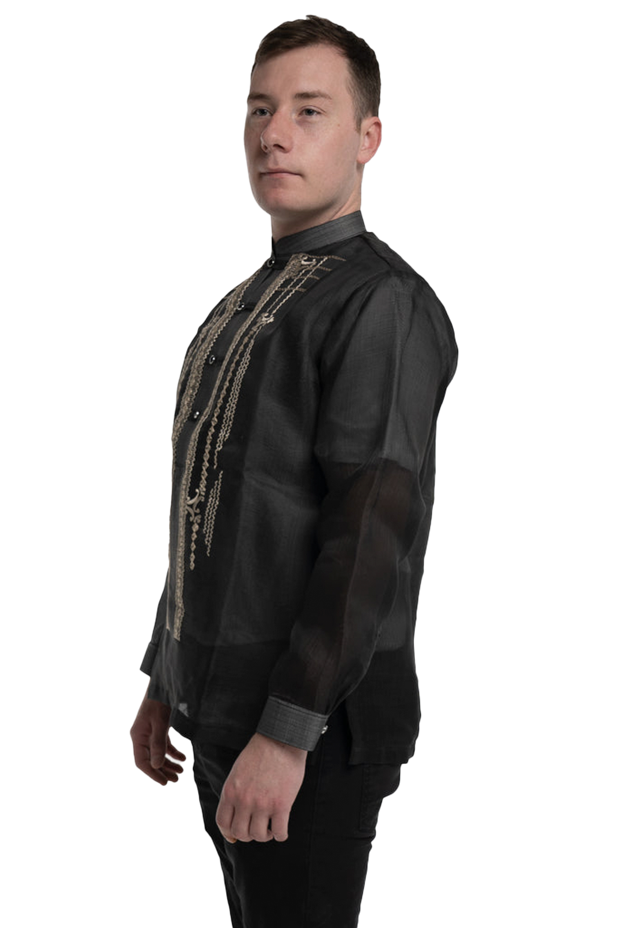Black  Cocoon Barong Tagalog