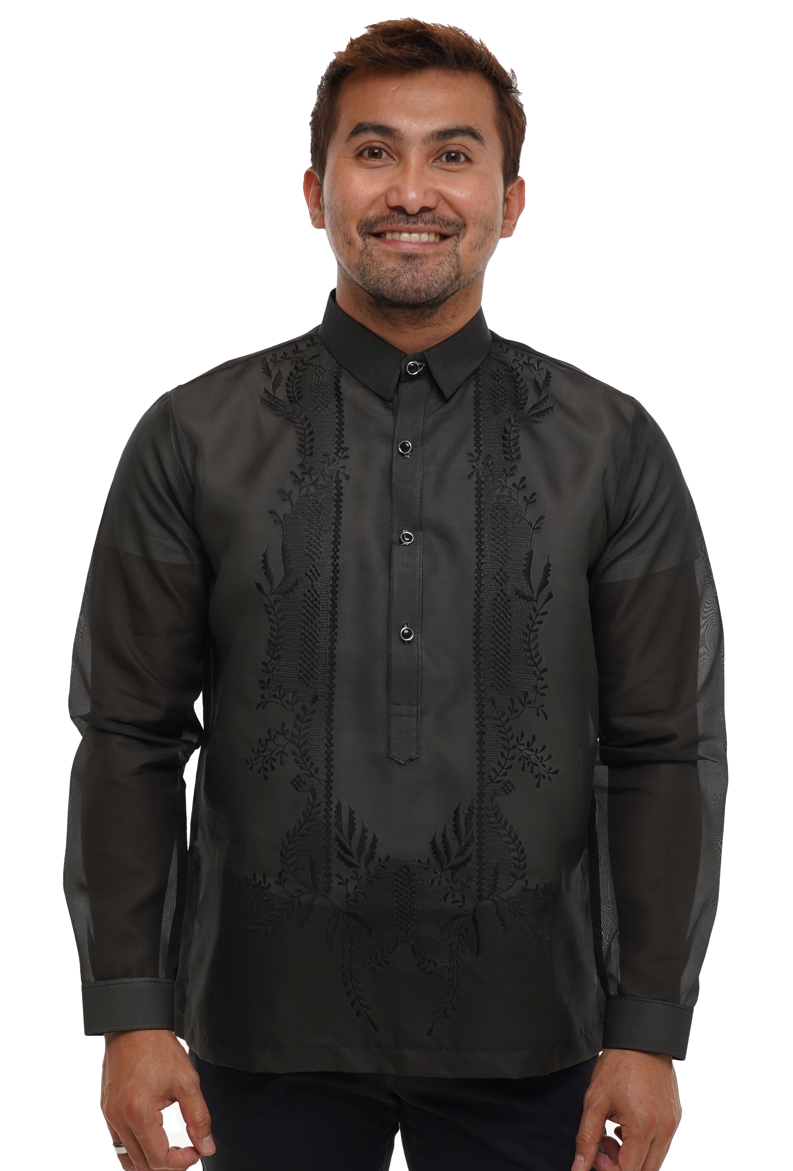 Black Jusi Barong Tagalog