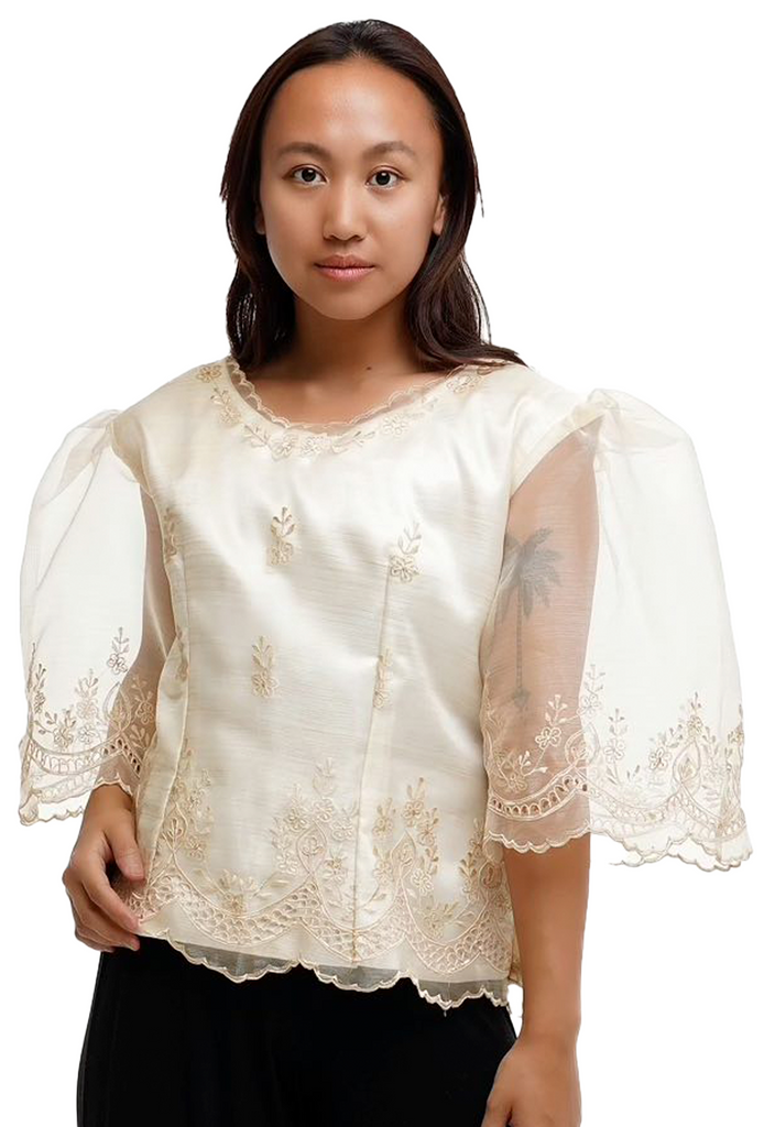 Organza Traditional Filipiniana Top Mercedes MR149 Barong World