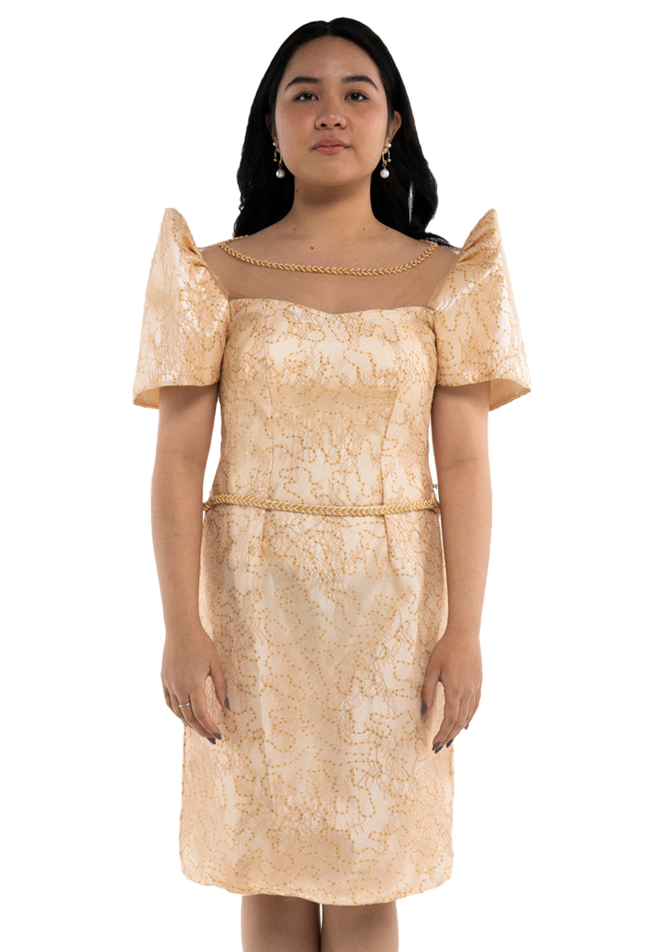 Pinya Modern Filipiniana Cocktail Dress