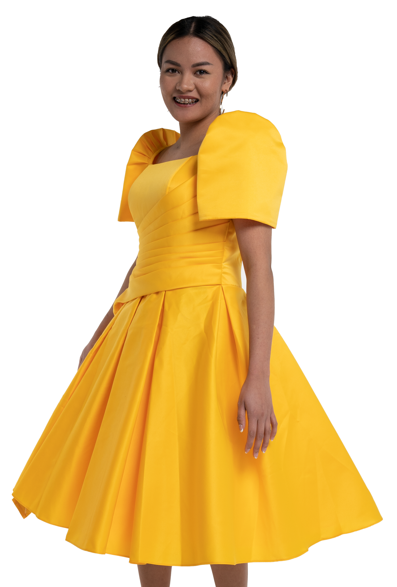 Yellow Filipiniana Dress