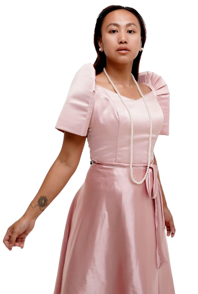 Pink  Filipiniana Dress 