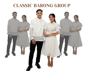 White Philippine Group Costume