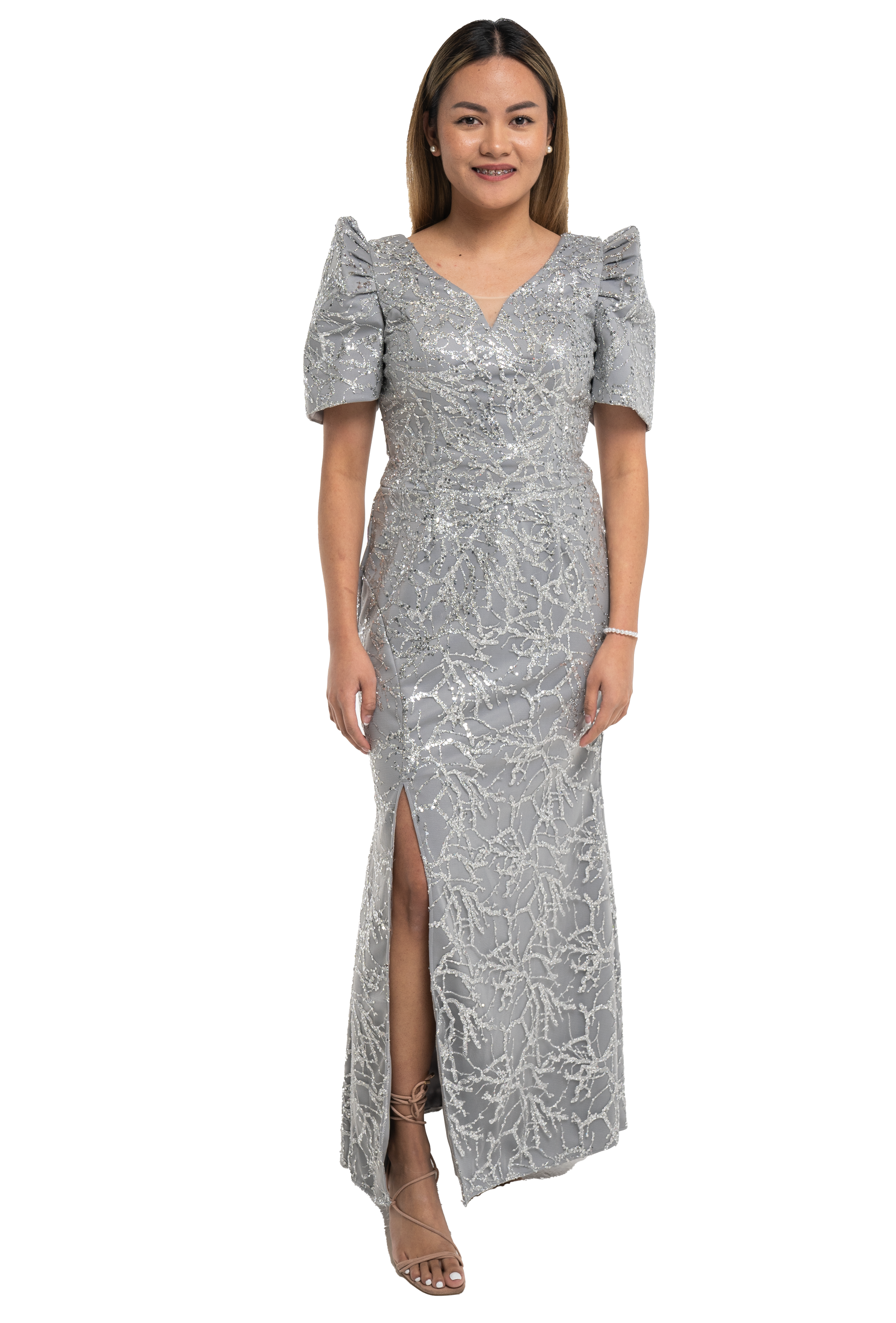 Elegant Silver Filipiniana