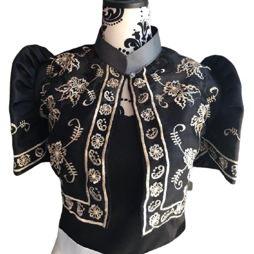 Organza Black Bolero